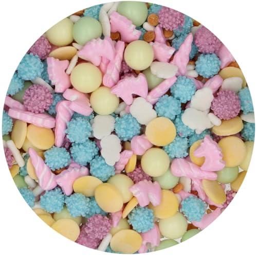 FunCakes 3D Sprinkle Medley Be a Unicorn: Zuckerstreusel, Guter Geschmack, gut zum Dekorieren von Kuchen, Torten und Cakes, Sprinkle Mix - 70g
