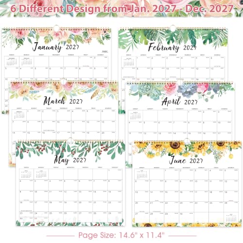 Image of 2027 Wall Calendar 12 Months Jan. 2027 - Dec. 2027, 14.6'' x 11.4''