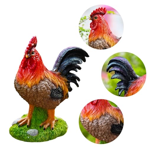 Sculpture décorative extérieure de poulet pour égayer un jardin vide - 7