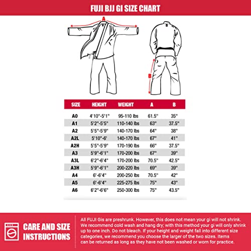 Fuji 7000-A3 All-Around Brazilian Style Jiu Jitsu Uniform thumb #6