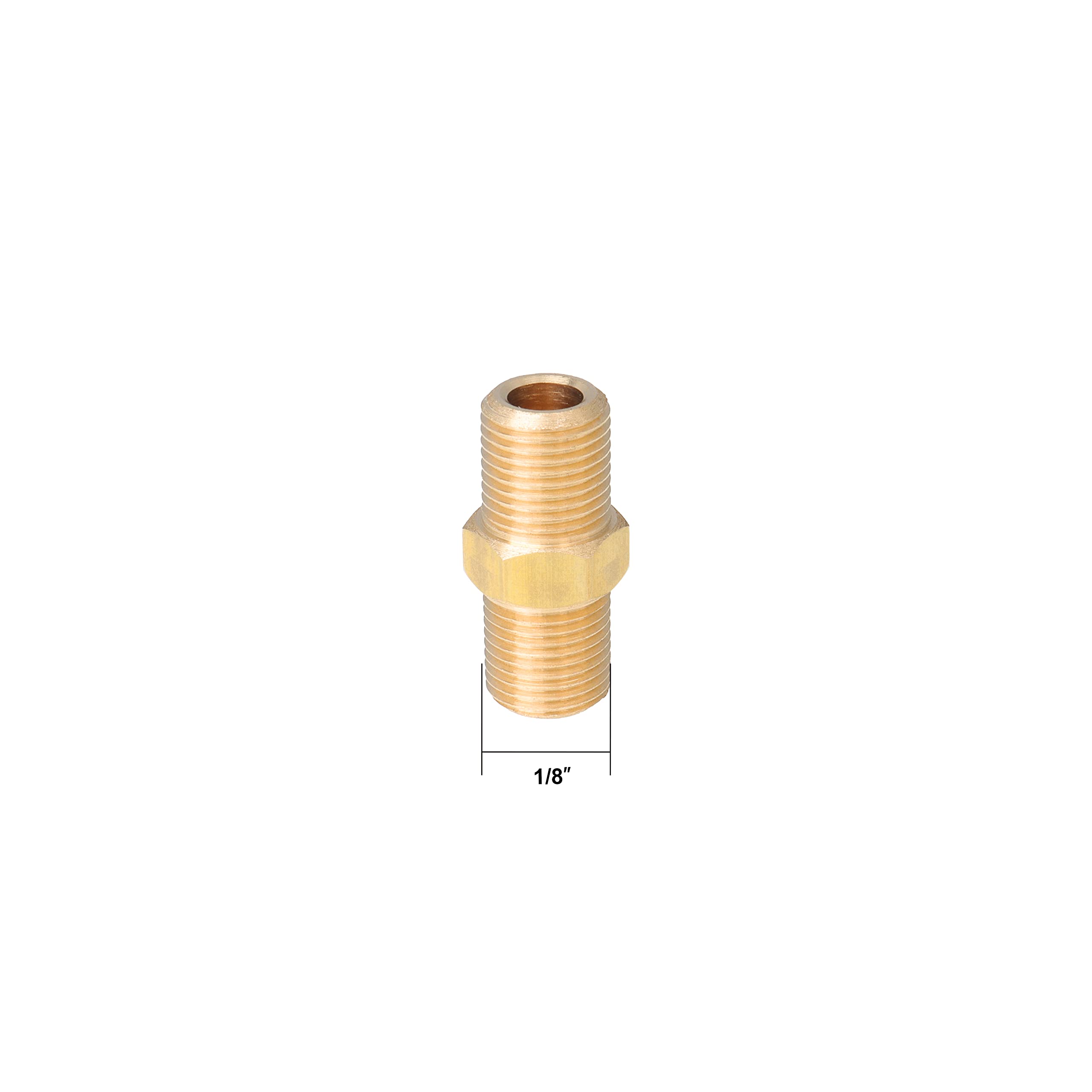 LTWFITTING Kit d'assortiment de 37 raccords hexagonaux en laiton BSPT mâle 1/8" 1/2" 3/4"