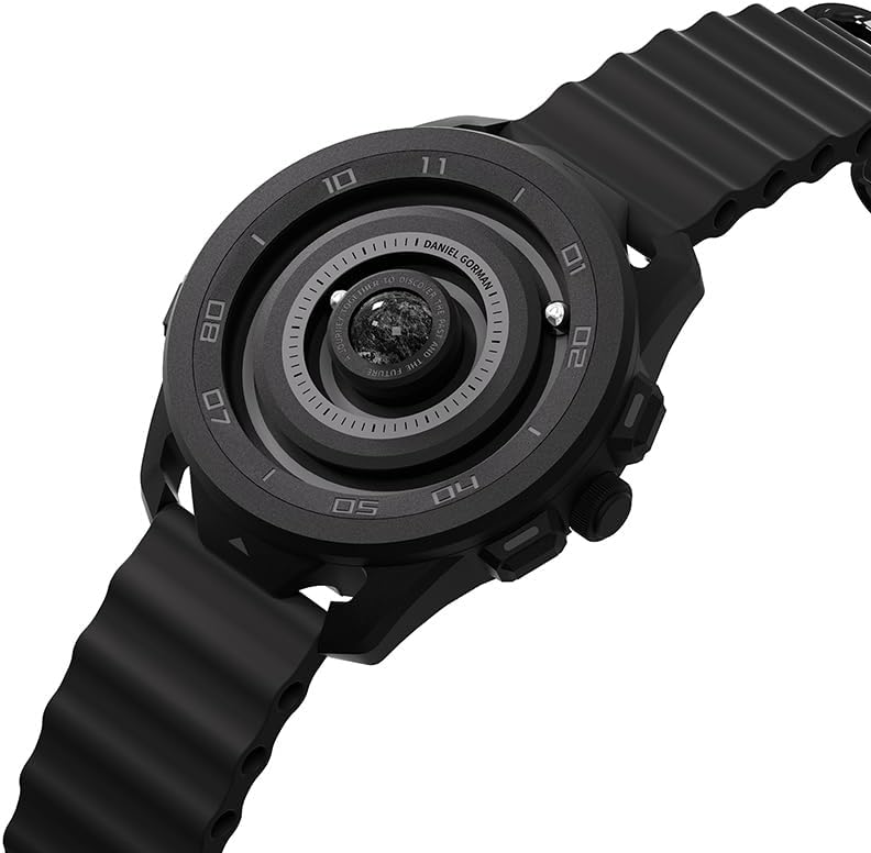 Magnetic Watches for Men 3ATM 42MM Dial Quartz Magnet Watch with Ball Bearings and Silicone Watch Bands Ideas for Men Unique Men's Wrist Analog Watches,Black Jupiter