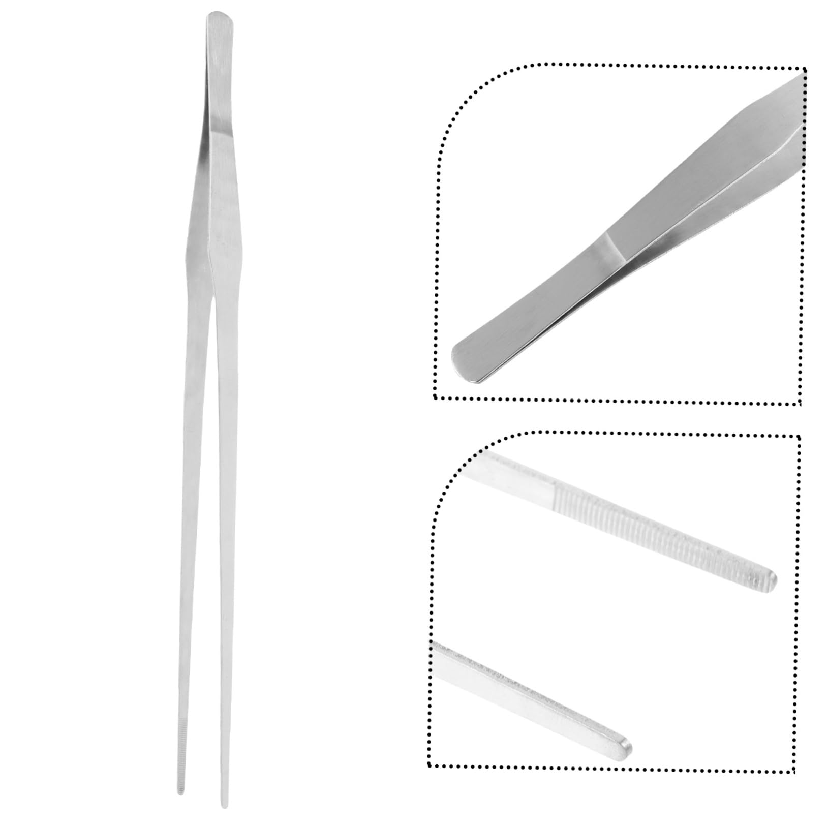 balacoo Fish Tank Plant Tweezers Stainless Steel Aquatic Tweezers Cleaning Tool Aquarium Utensils for Aquascaping