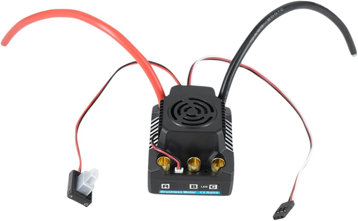 Totority Electric ESC Speed Controller for 1/8 RC Car and Truck 150A Electric Speed Controller for RC Vehicles