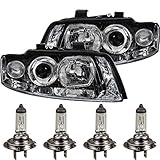 Philips Vision +30% H7 Scheinwerfer Set für A4 B6 Typ 8E Bj. 00-04 Limo Avant H7+H7 inkl. Lampen