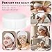 Xaajooio 150PCS Disposable Spa Headbands, Non-Woven Stretch Facial Hairband with Adjustable Magic Tape for Facial, Makeup, Skincare, Travel, Ideal for Beauty Enthusiasts and Professionals
