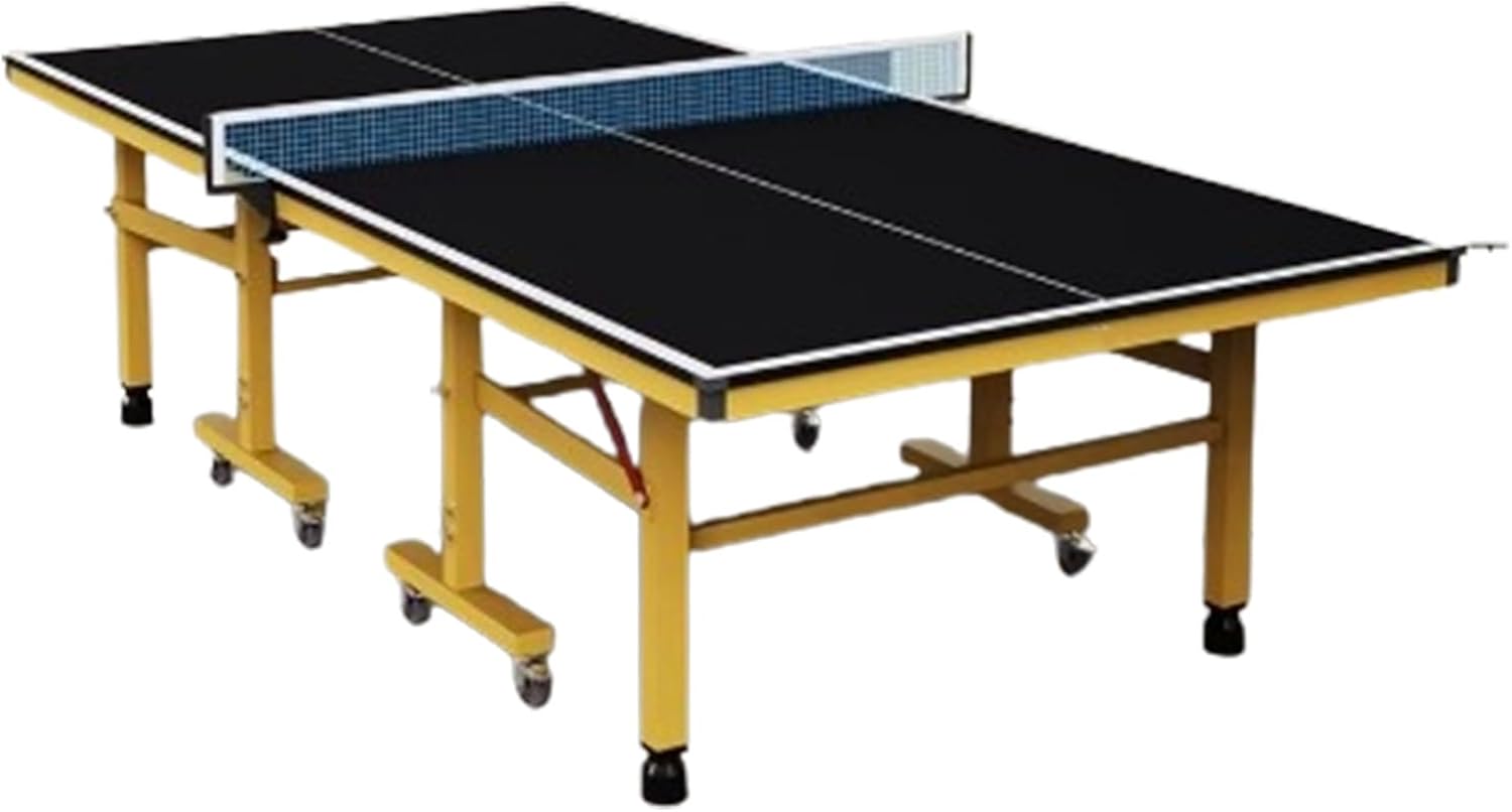 Professional Competition Grade Table Tennis Table, Thick Top Foldable Ping Pong Table with Consistent Bounce for Indoor Outdoor Club Training