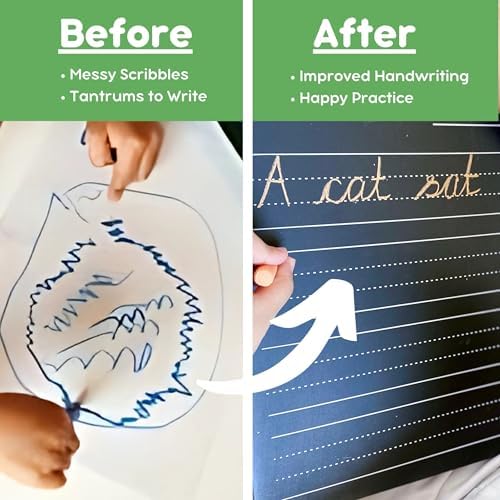 Image of Berrybee 8-in-1 Montessori Pre-Writing Board | Reusable Alphabet & Pattern Tracing Board | Handwriting Practice Tool for Kids Ages 2-6 | Durable Educational Learning Toy (English)