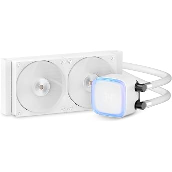 Ocypus Iota L24 WH AIO Water Cooling PC with Digital Temperature Display 240 mm CPU Cooler ARGB Aluminium Pump PWM Fan with FDB Bearings 280 W TDP for Intel LGA 115x/1200/1700/1851 & AMD AM4/AM5