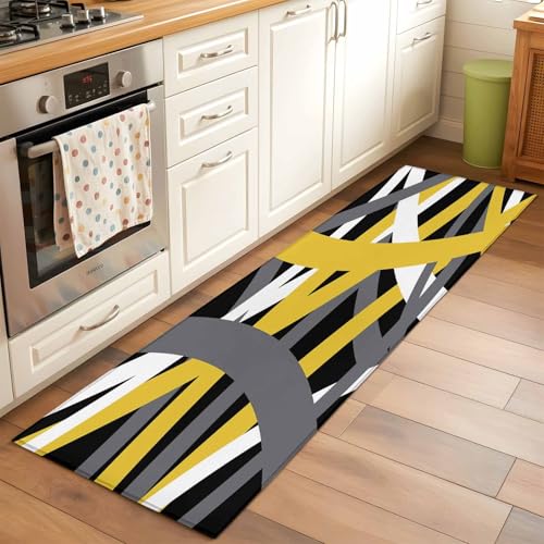 Tapete corredor moderno 2x6 pies antideslizante suave miniatura 3