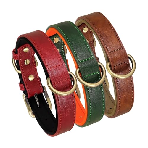 Collier pour chien réglable marron pour animaux de compagnie