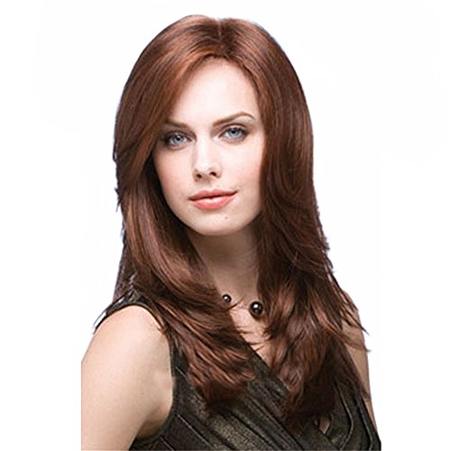 B-G Charming Wigs New Fashion Women Party Big Wavy Sexy Full Hair Wig Human Hair Natural Looking + A Free Wig Cap WIG038