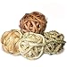 Hamiledyi Small Animal Toy Ball，Grass Ball for Pets，Funny Activity Toy Balls(Pack of 4)