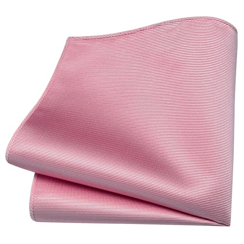 Image of Branduce 3.15 inch(8cm) Solid Formal Tie and Pocket Square Plain Necktie Lapel Pin and Tie Clip Set for Men