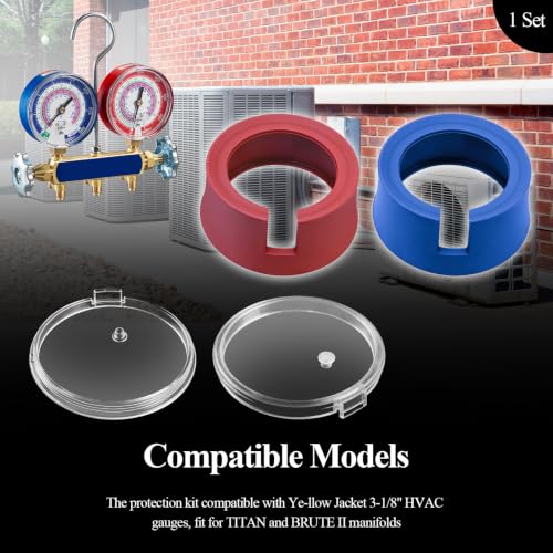 Gauge Boots Cover&49100 Gauge Lens fits Ye-llow Jacket 3-1/8" HVAC Gauges by SHUJUKU - Used condition - Image 3