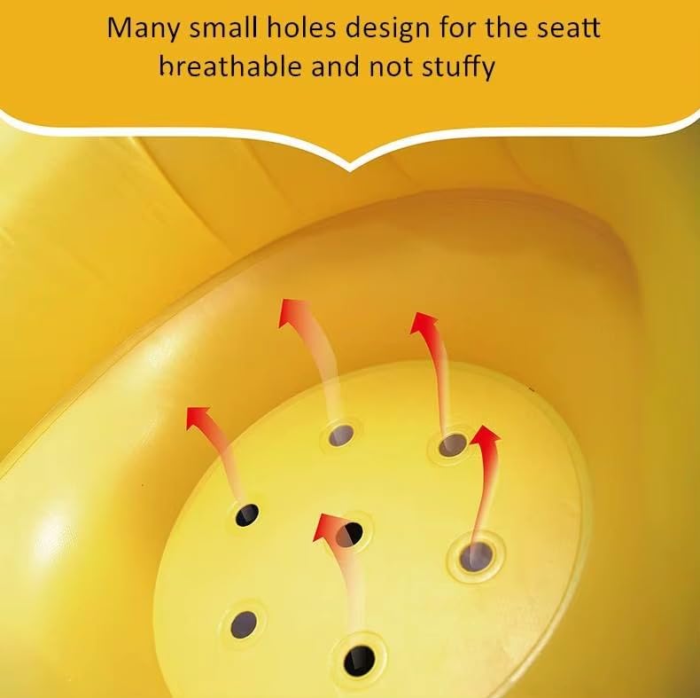 Image of Baby Sitting Chair for 3-36 Months, Inflatable Sofa seat with Air Pump | Portable Feeding Booster for Kids | Cushion Back Support for Infants | Chairs Sitter for Outdoor Kids
