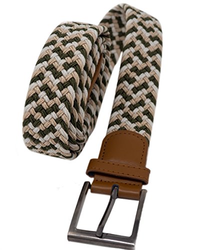 Lutila Cinturón Trenzado Elástico Con Hebilla (46, Color 4)