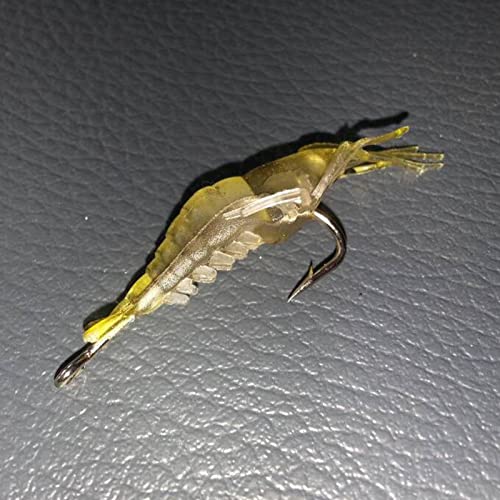 Bass Swimbaits | Isca Artificial de Camarão,Conjunto de isca de camarão macio de 10 peças, isca de c