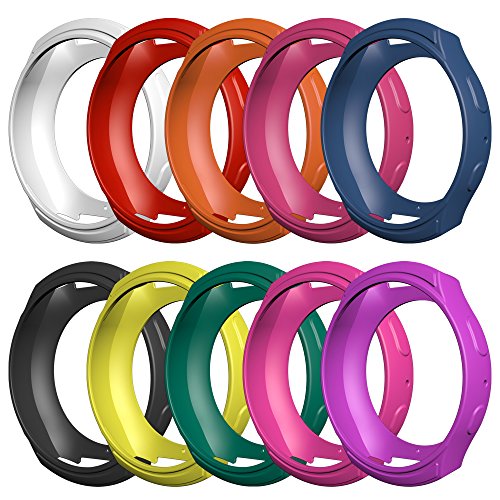 AWINNER Case for Gear S2 (SM-R720/R730) Case, Shock-Proof and Shatter-Resistant Protective Band Cover Case (NOT FIT S2 Classic SM-R732 & SM-R735) (10-Colour)