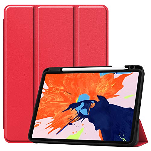�y�}�[�T�E�����N�z�Ή��@��I�� iPad Pro �V���[�Y�p �ی�P�[�X TPU+PU �O�܂� �X�}�[�g �J�o�[ �P�[�X �\�t�g �I�[�g�X���[�v�@�\ ��2���� �A�b�v���y���V�� ���[�X���b�g �y�����ĕt �y�A�����O �[�d�Ή� (iPad Pro 12.9
