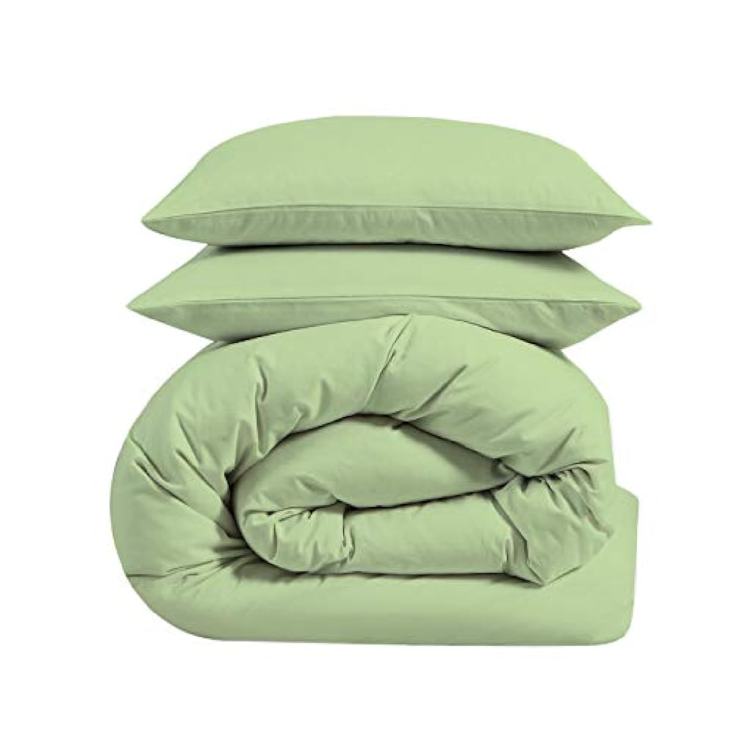 Microfiber Duvet Cover Set - Ivory Solid -12