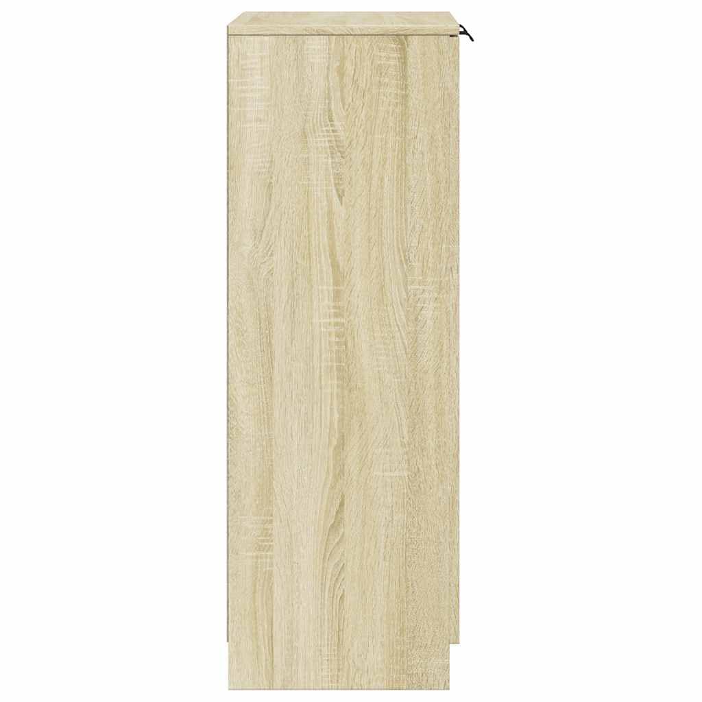 vidaXL Zapatero Madera contrachapada Roble Sonoma 59x35x100,5 cm