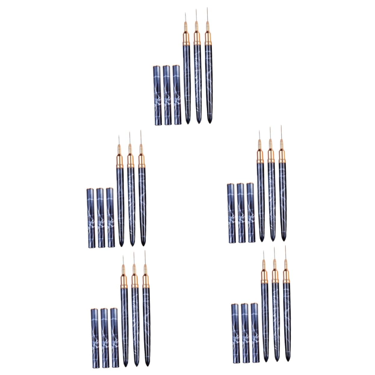 POPETPOP 15pezzi Pennelli Per Nail Art Professionale Per Disegni Unghie Pennelli Liner Per Decorazioni e Pittura Unghie Strumenti Per Manicure