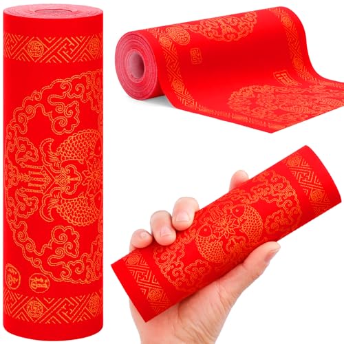 Rollo de papel rojo de arroz Xuan de alta calidad para caligrafía