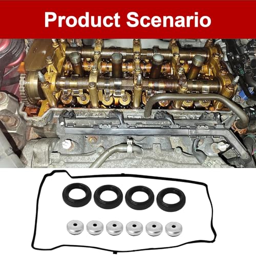 Image of Engine Valve Cover Gasket Seal Kit, Fits for H0nda Accord, CRV, Civic, Element, Crosstour, CSX, ILX RDX RSX TSX, Replaces OEM# VS50614R /VS50627R /12030-PNC-000 /12030-RAA-A01 /12341-R40-A00