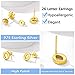 Small Letter Z Stud Earrings for Little Babe Fashion Plain Silver Ear Jewelry Friendly to Sensitive Ears-Gold