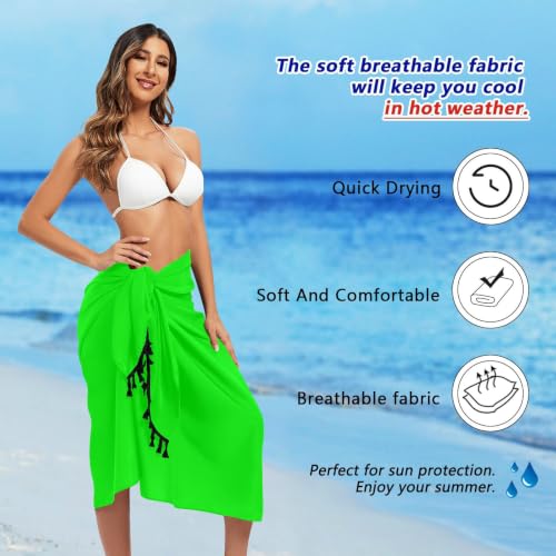 Vestido de baño color lima liso para nadar sin rozaduras 7