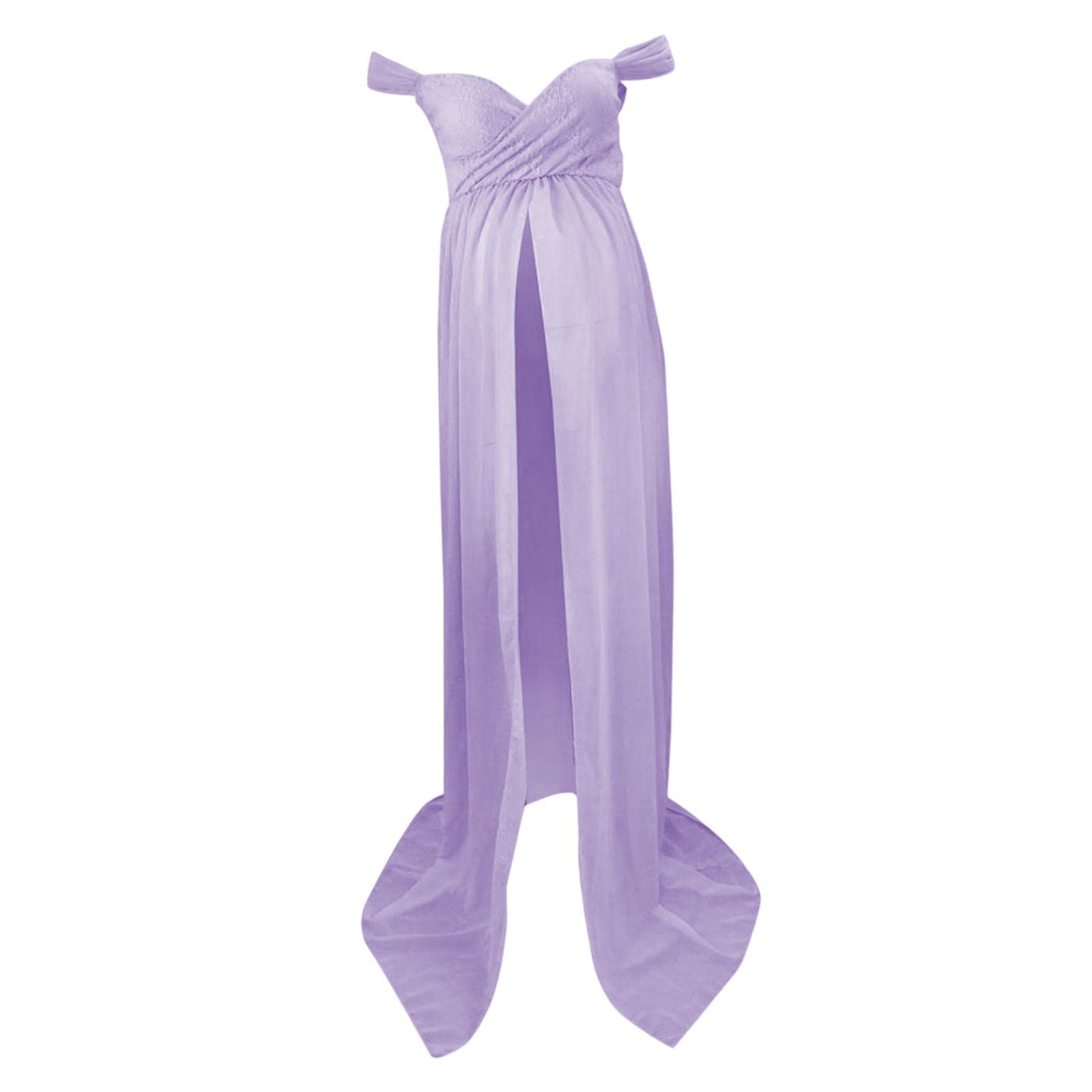 enakshi (label) Women Maternity Dress Maxi Dress for Photography Props Photoshoot Wedding XL Purple|Clothing, Shoes & Accessories |Womens Clothing |Dresses-picture-15