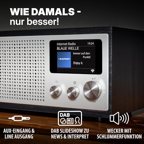 ideal für moderne Retro-Liebhaber.(108) - Detailansicht von Retro Blaupunkt Napoli 400 DAB+ WLAN Radio – Dealfoxx.de