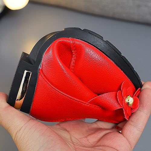 Little/big Kids Shoes Fashion Boots Shoes Plush Low Tube 3D Flowers Print Leather Boots Snow Boots Size 14