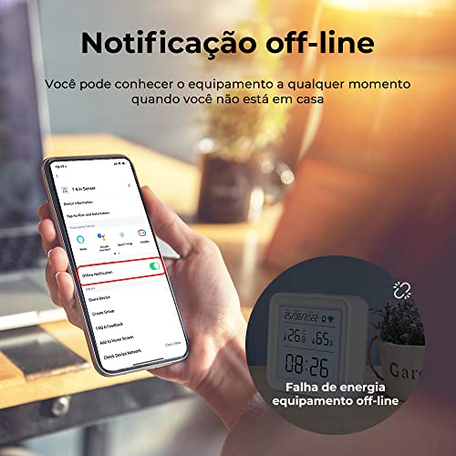 Sensor de umidade de temperatura inteligente WIFI, Higrômetro digital sem fio, Ligação das cenas, Al