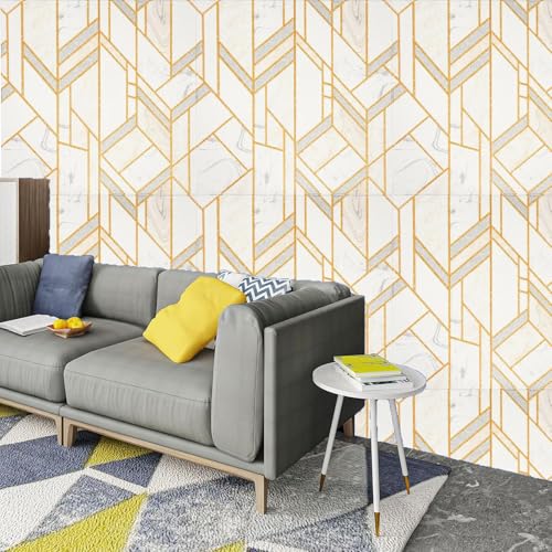 Image of REXOTEX Self-Adhesive Waterproof PE Foam 3D Wall Panels Wallpaper Sticker for Bathroom, Living Room, and Home Decoratio (70 x 77cm) (Pack of 8)