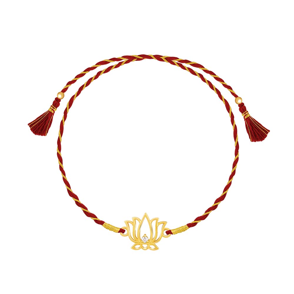 giva 925 Silver Golden Kamal Rakhi | Raksha Bandhan Rakhi for Brother | Gift for Men & Boys | With Certificate of Authenticity and 925 Stamp-picture-14