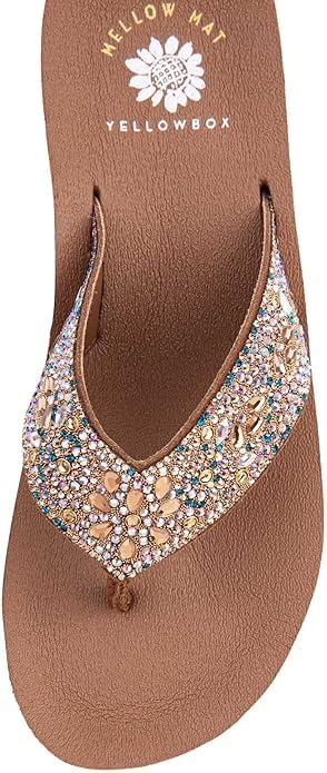 Yellow Box Women's Brigid Flatform Sandal, Round Toe, 1.75 Inch Heel, 1.25 Inch Platform, Comfortable Flip-Flop4
