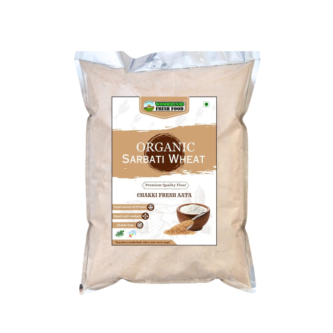 WONDERLAND FRESH FOOD Organic Sharbati Wheat Flour(1 Kg)For Eating And Cooking|Mp Sharbati Wheat Atta|Chakki Fresh Atta (B0CD4BN7ZX) Amazon Price History, Amazon Price Tracker