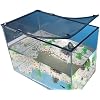Magnetic Fish Tank Cover Net Aquarium Lid Mesh Top Hood Cut to Any Size Ventilation Transparency Anti-Jumping Aquarium Cover 39"X19"