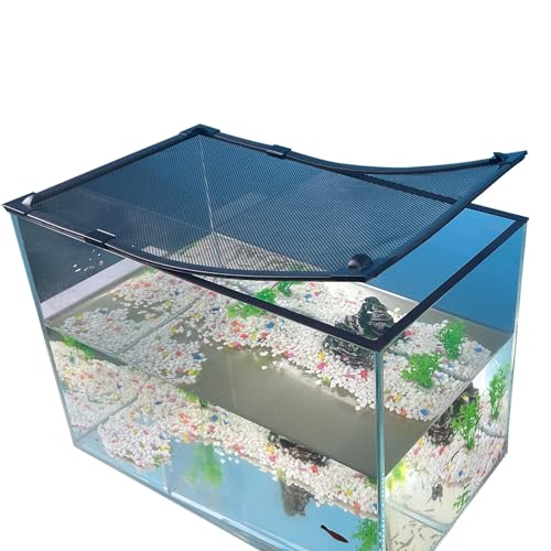 RODENET Magnetic Fish Tank Cover Net Aquarium Lid Mesh Top Hood Cut to Any Size Ventilation...