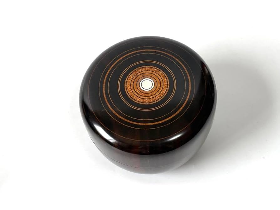 （323）【特価】✿山中塗 福田芳朗作★欅（ケヤキ）神代塗煎茶茶托揃★ 323）【特価】✿山中塗 福田芳朗作☆欅（ケヤキ）神代塗煎茶茶托揃