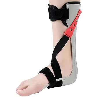 Foot correction support, drop foot orthosis, ankle foot brace, relieve pressure, improve gait, suitable for plantar fasciitis Achilles tendonitisLeft,Large