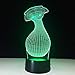 Produktbild Nachtlicht Vase Tischdekoration 3D Acryl Lampe Stereo Illusion Lampe Farbwechsel 7 Nachtlicht Small Touch Switch USB Schlafzimmer Drop Shipping