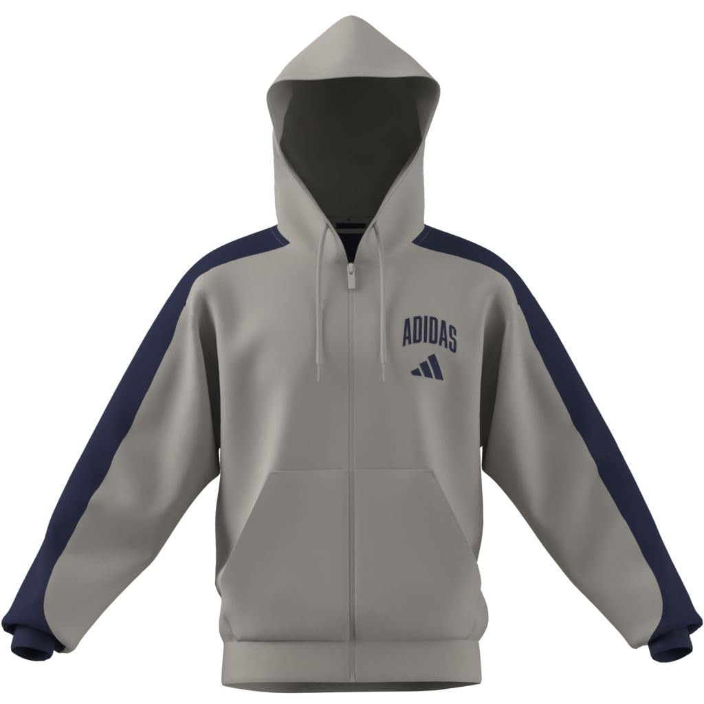 adidas Herren Collegiate Fleece Full-Zip Kapuzen-Oberteil (1er Pack)