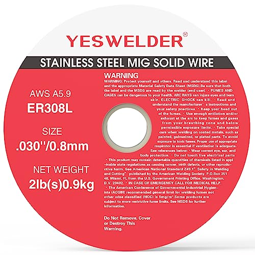 YESWELDER Stainless Steel MIG Solid Wire ER308L .030-Diameter, 2-Pound Strong ABS Plastic Spool Welding Wire by YESWELDER - Image 8