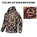 CARWORNIC Herren Camo Ruhige Jagdjacke Wasserdicht Softshell Fleece Gefüttert Camouflage Outdoor Wandern Angeln Mantel, Schilf Camo, XL