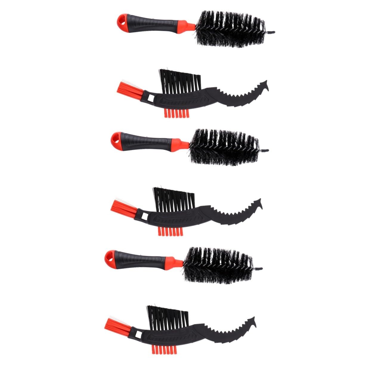 BESTonZON 3 Set Spazzole Per Pulizia Bici Utensili Per Manutenzione Resistente Con Pulitore Per Rimuovere Sporco E Grasso 2 Pezzi*3