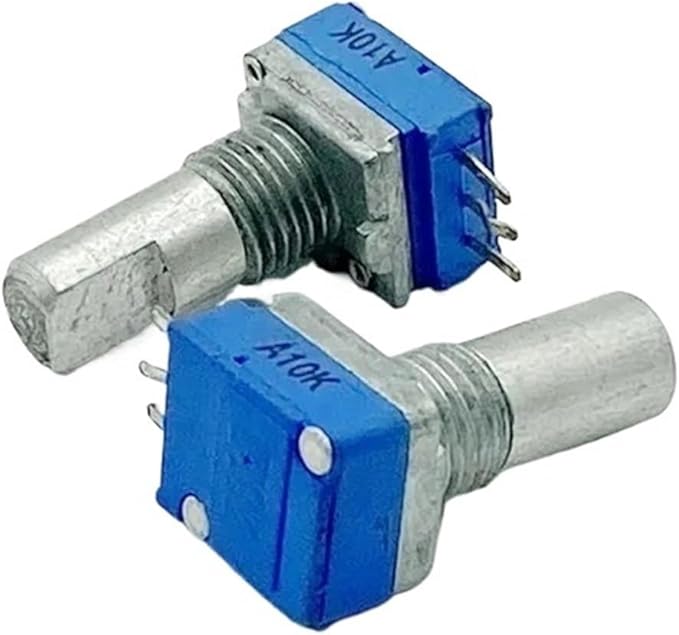 Lote de 5 potenciómetros RK09 A10K para amplificador, longitud 15mm miniatura 3