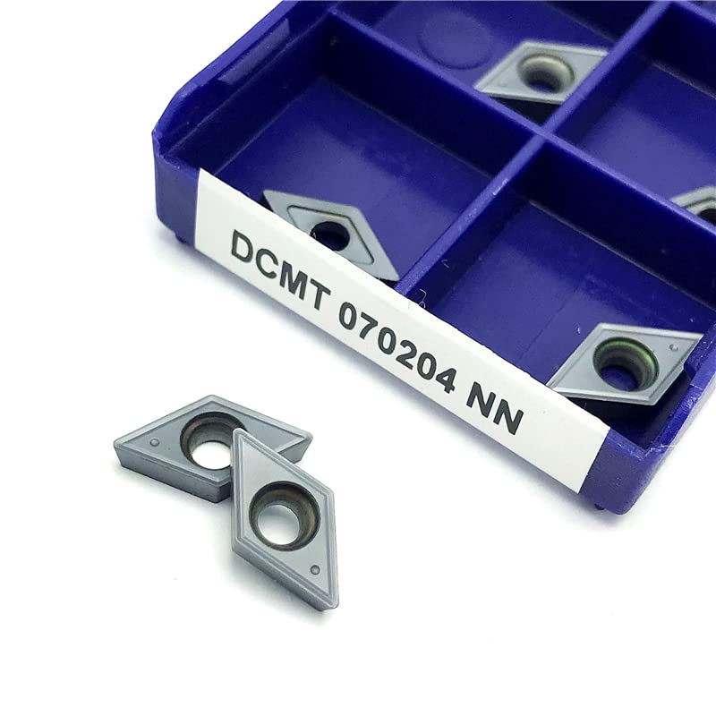 10pcs DCMT070204 NN LT10 Carbide Inserts para Torno CNC miniatura 5